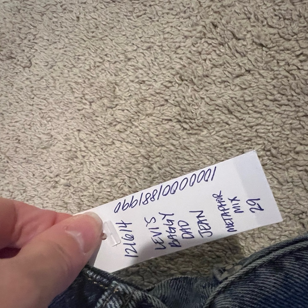 Levi's Blue Denim Baggy Jeans